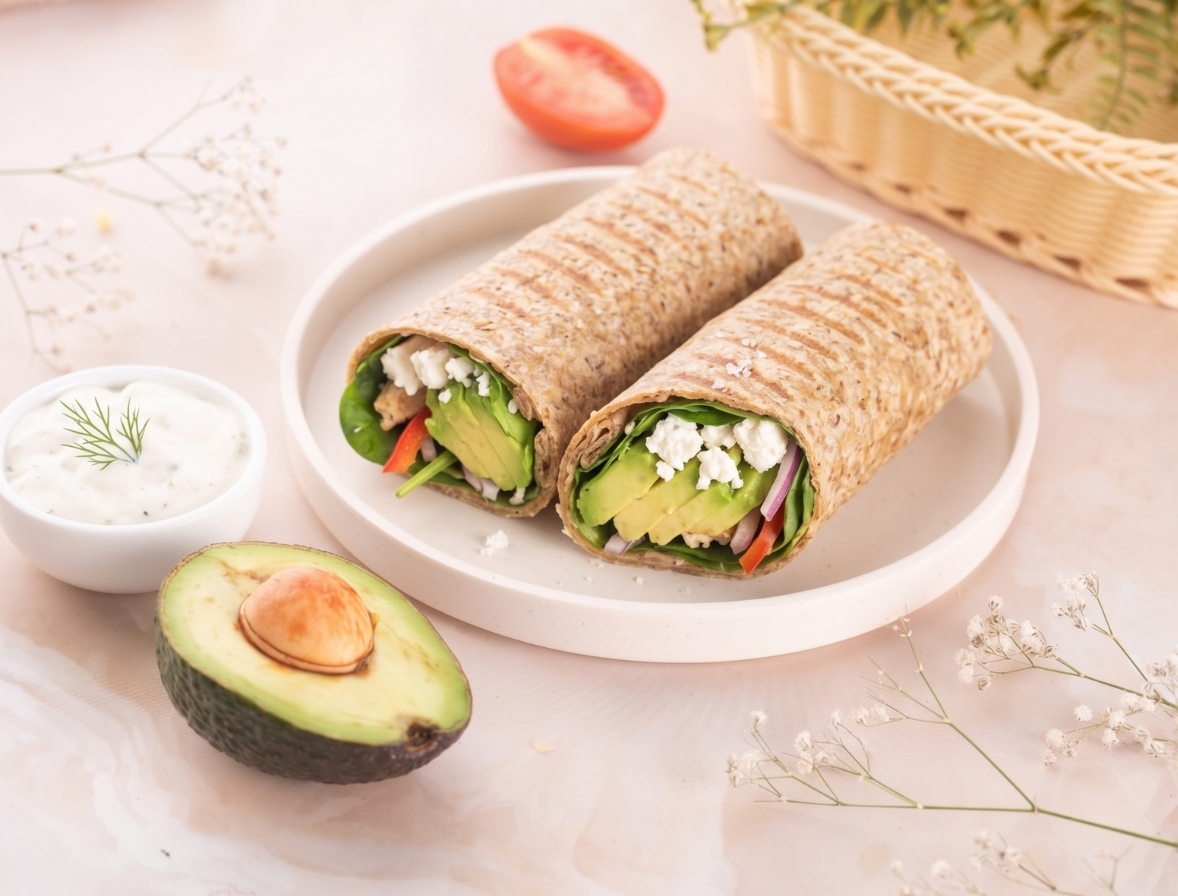 Avocado & Feta Cheese Wrap